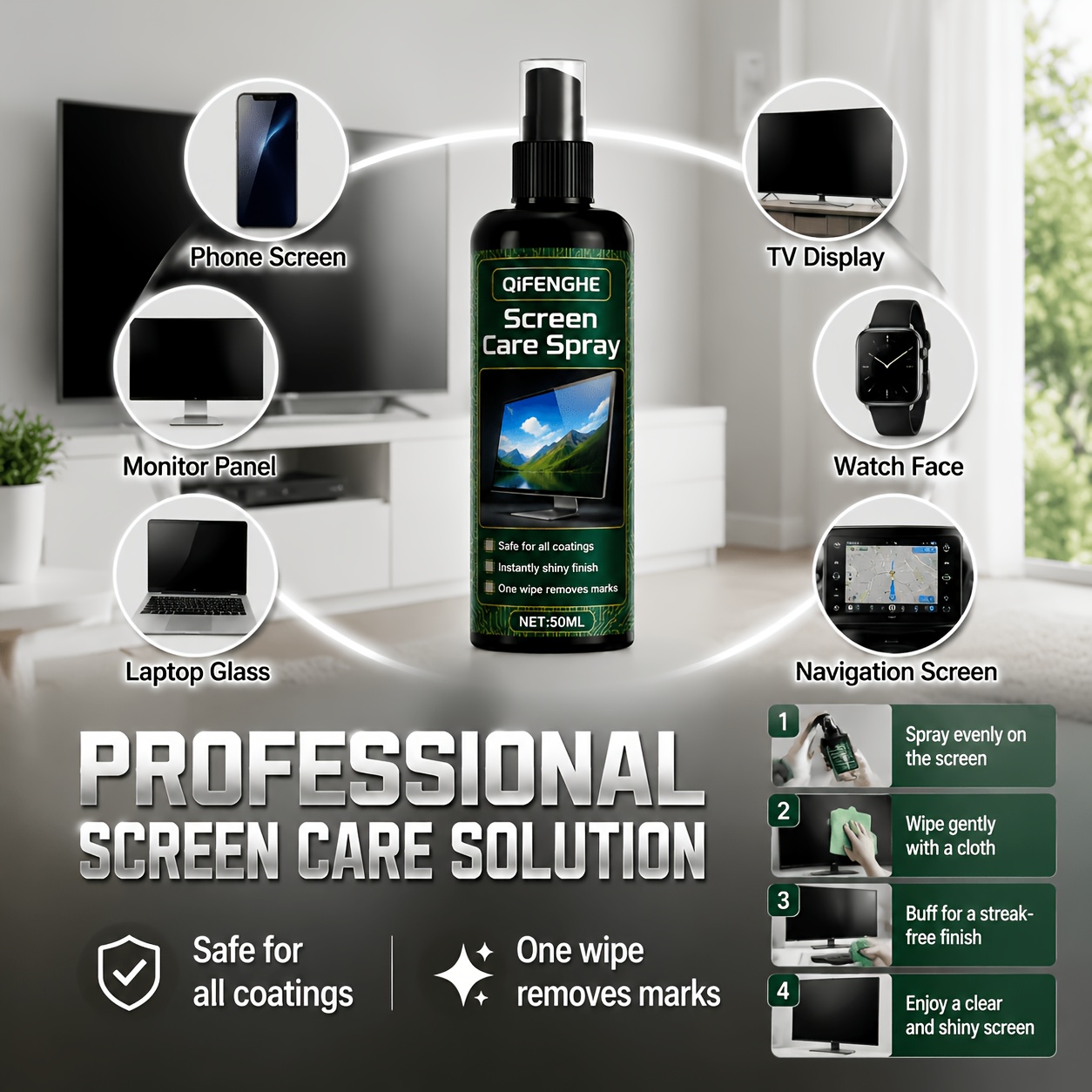 Gaming Console All - Screen Cleaning Solution Mini Spray -