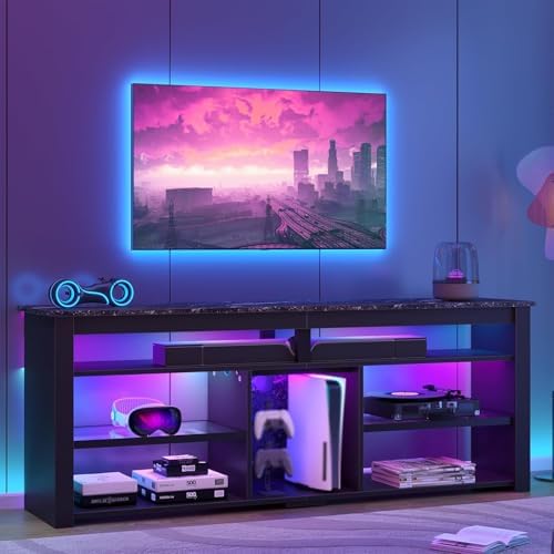 Gaming Console Entertainment Center - TV Stand for 70 inch TV,