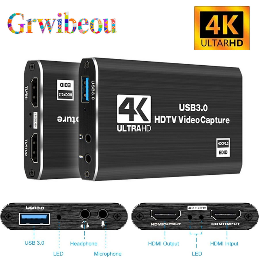 4K USB 3.0 Video Capture Card  - Gaming Console With Phone recension och pris