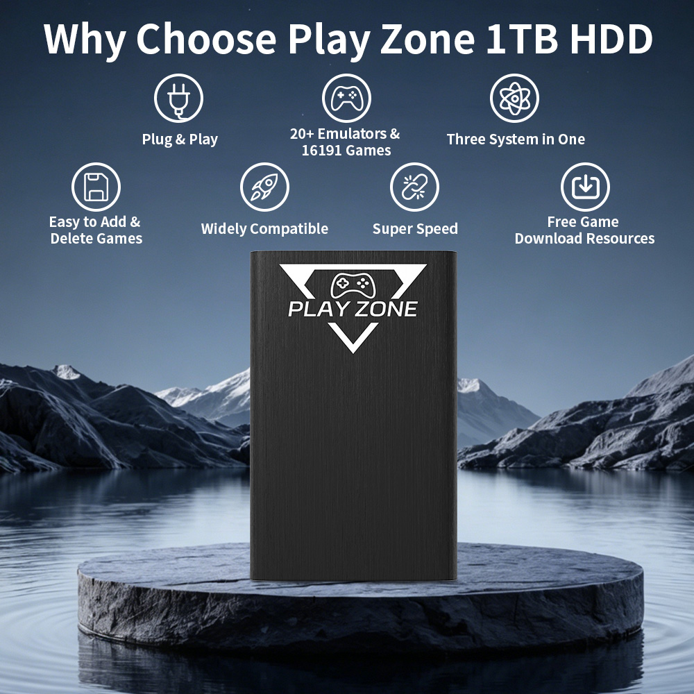 Play Zone 1TB Portable Gaming  - Gaming Console Game Zone recension och pris