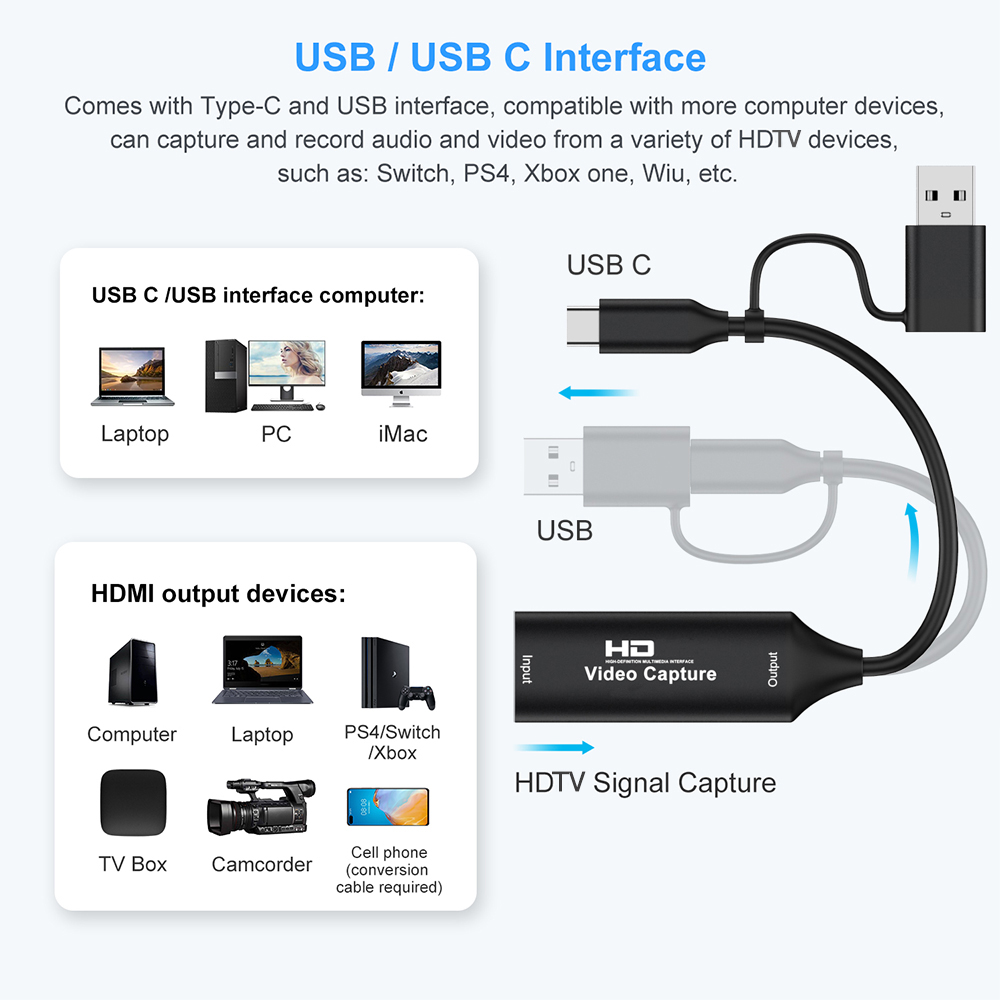 4K HDMI-compatible USB Video C - Gaming Console With Phone recension och pris